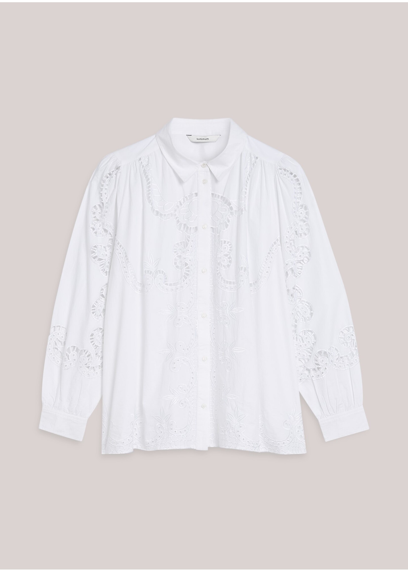 Summum Summum, Blouse Open work, White, Size: