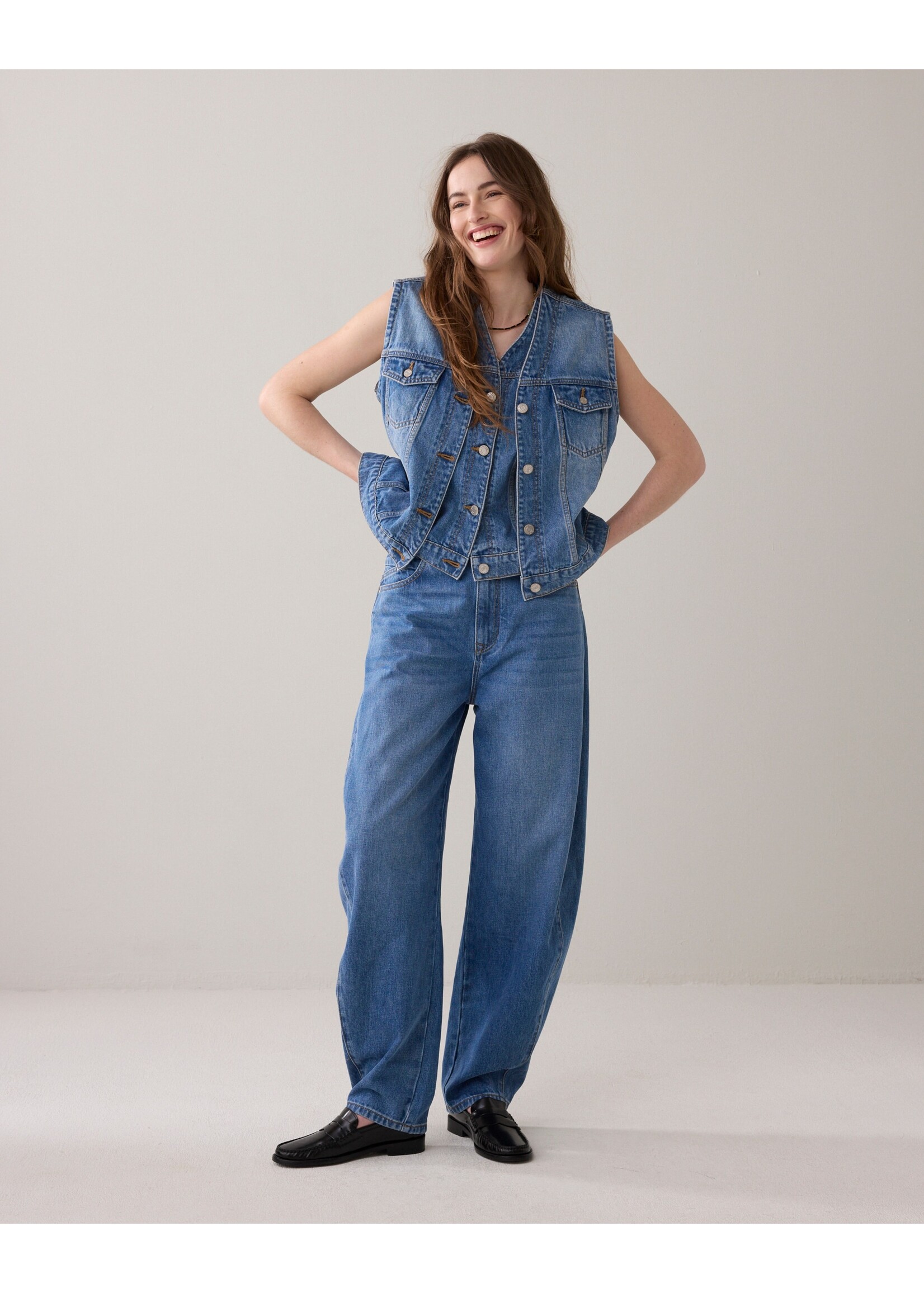 Summum Blue daze, Jeans cocoon fit Soft comford twill, Denim, Size: