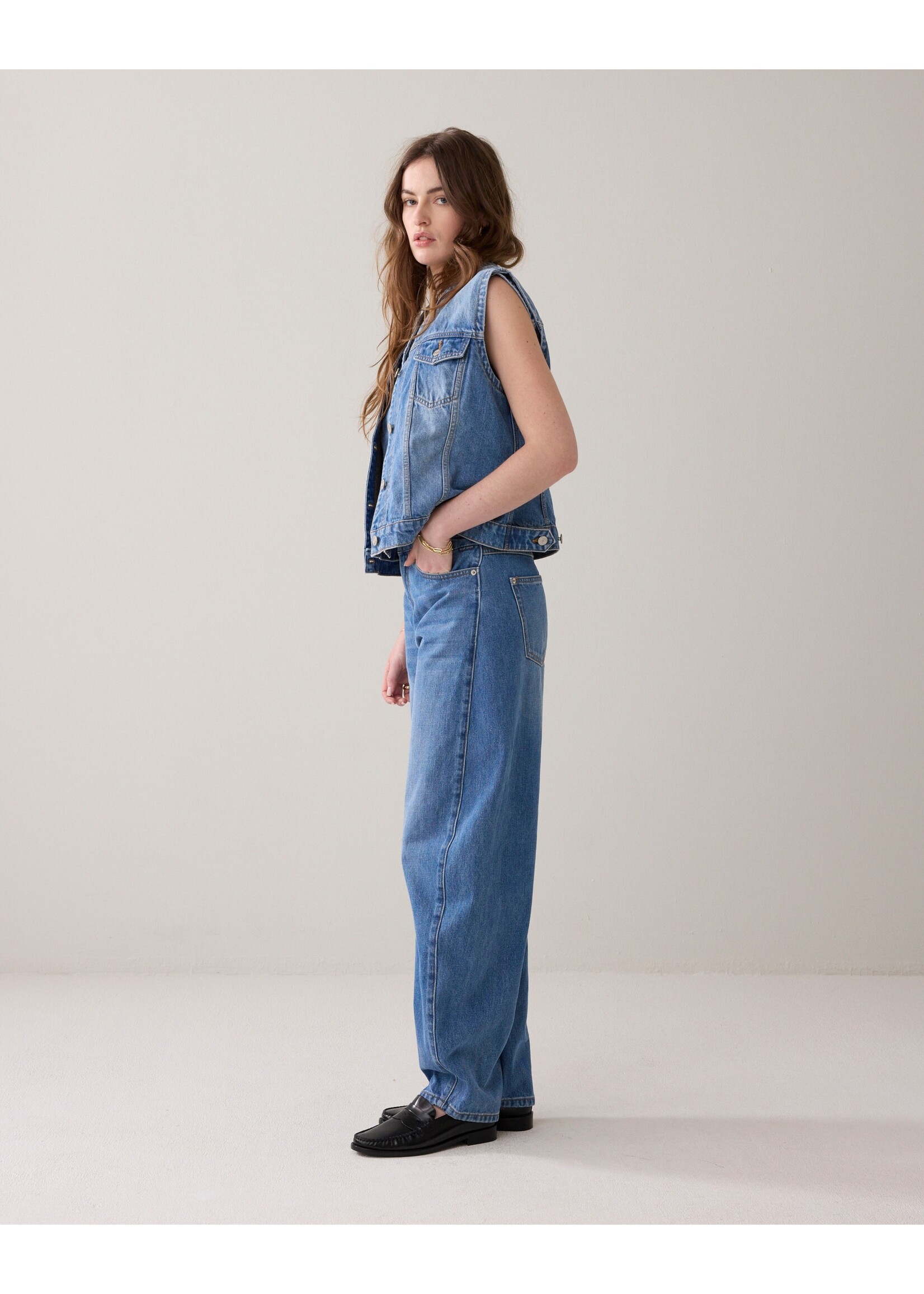 Summum Blue daze, Jeans cocoon fit Soft comford twill, Denim, Size: