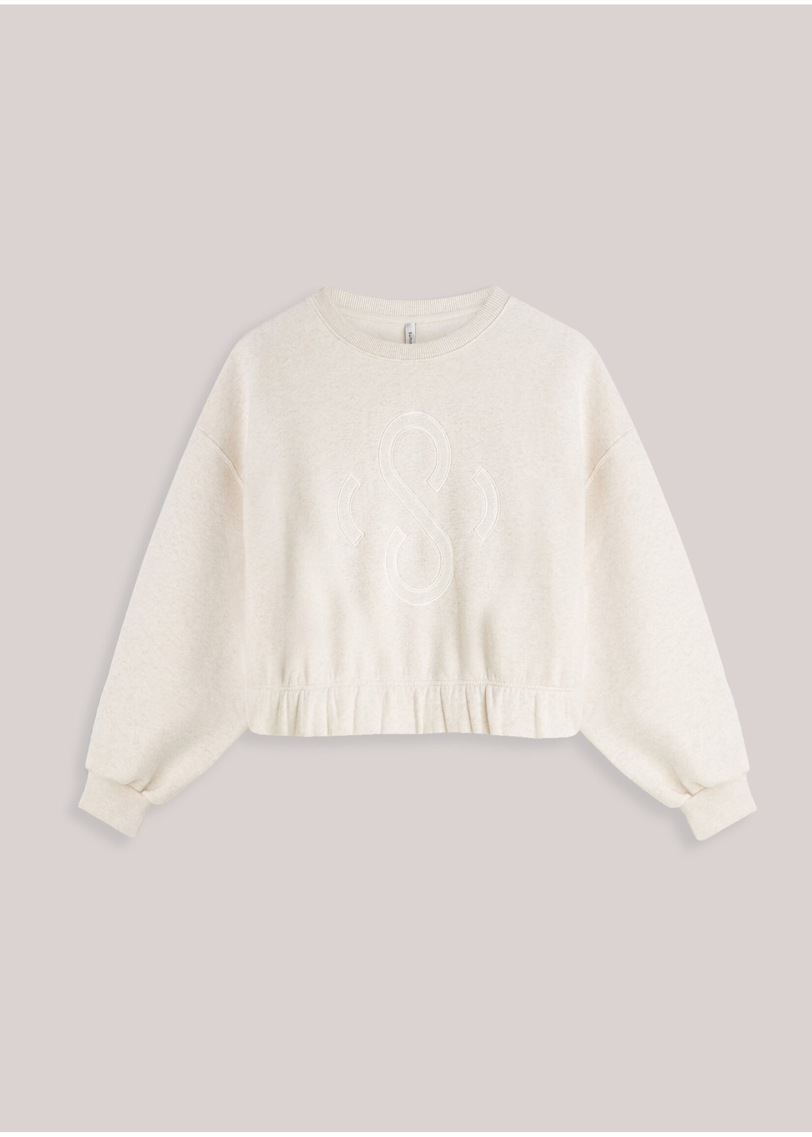 Summum Summum, Jersey boxy Soft sweat, Ivory, size: