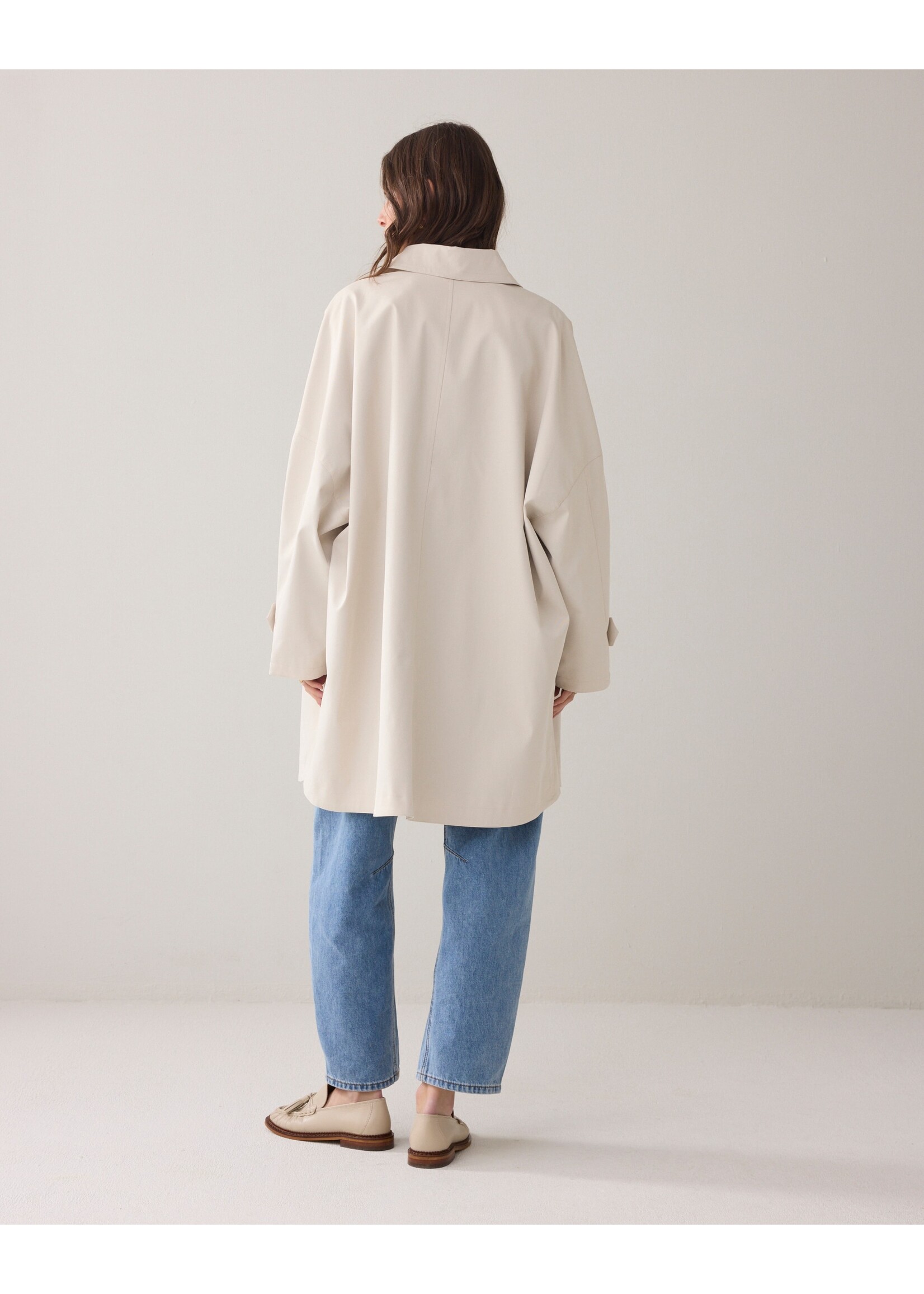 Summum Summum, Jacket Gabardine, Ivory, Size: