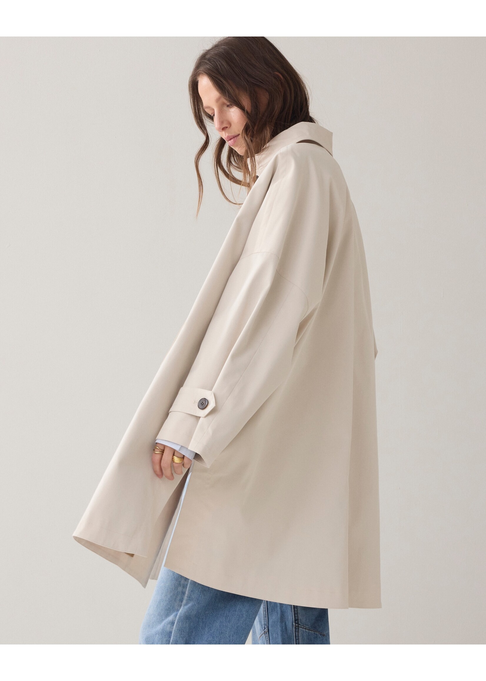 Summum Summum, Jacket Gabardine, Ivory, Size: