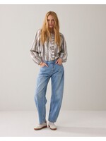 Summum Summum, Blouse Silver stripe, Silver, size: