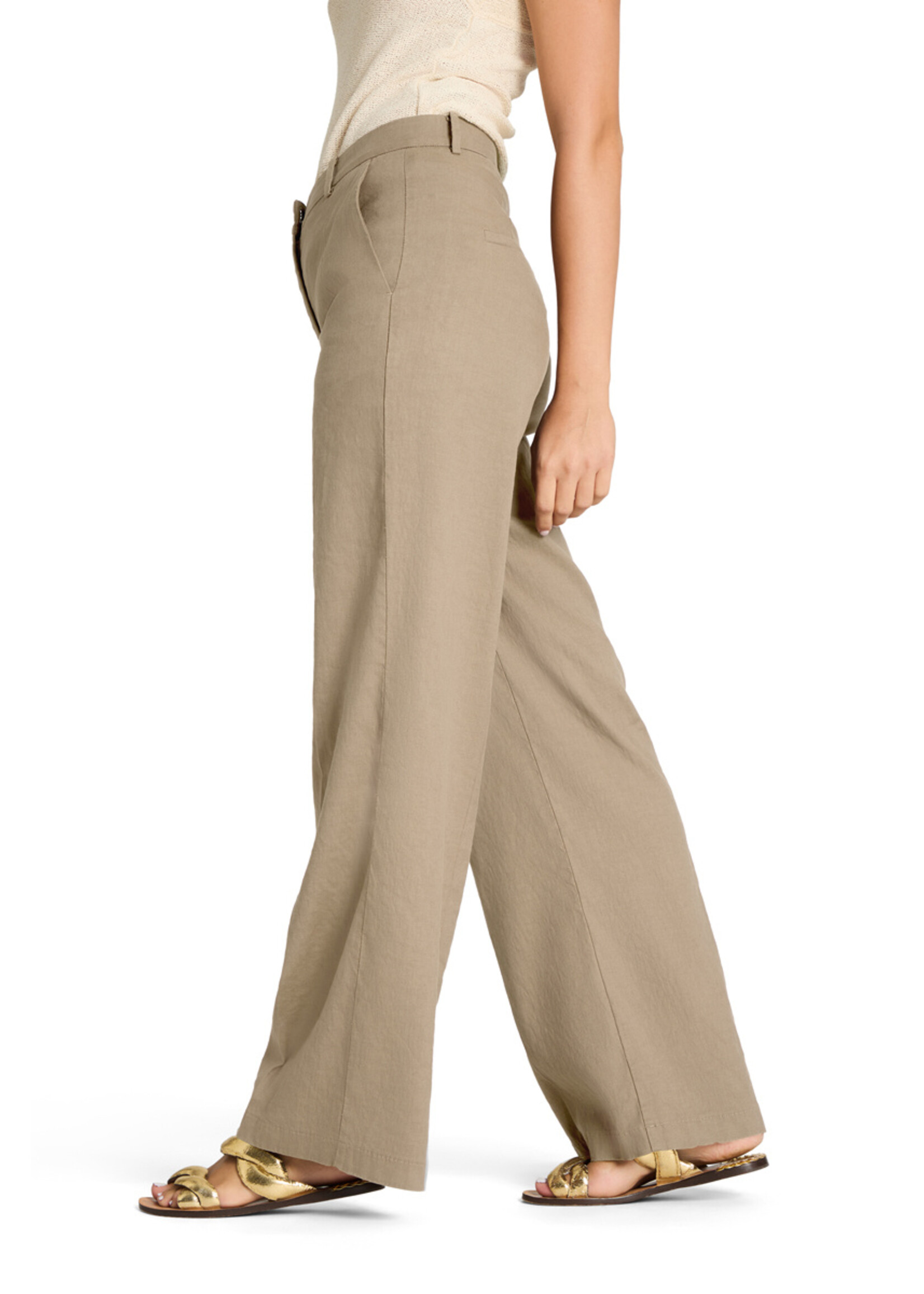 Cambio Cambio, Mira ladies pants long, Biscuit suede, Size: