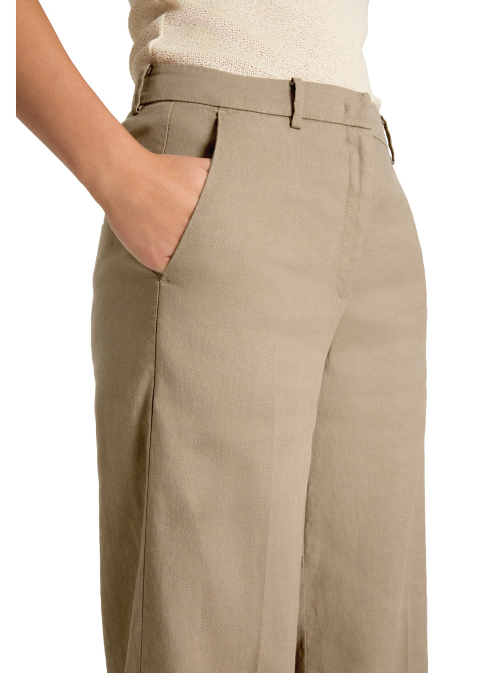 Cambio Cambio, Mira ladies pants long, Biscuit suede, Size: