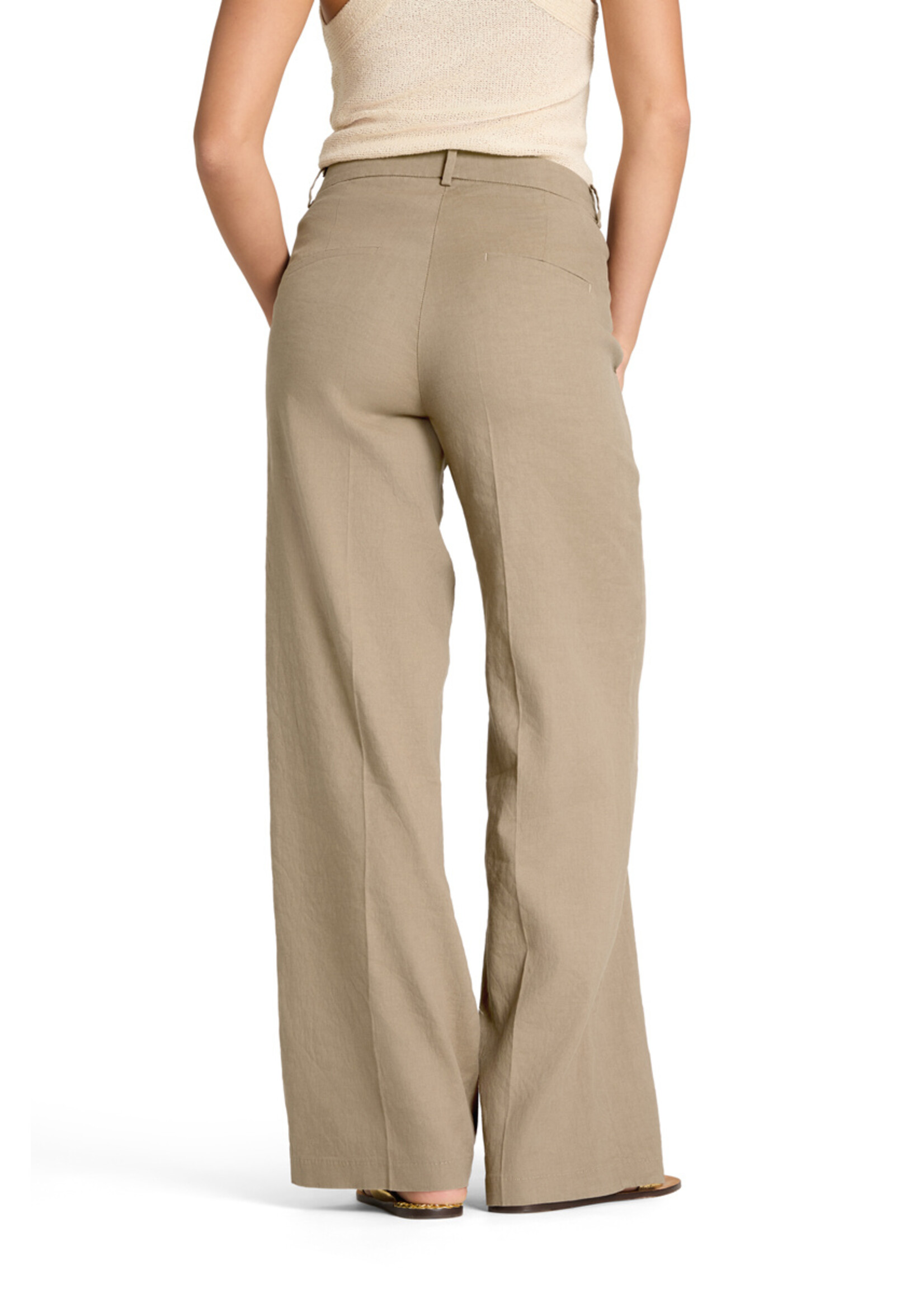 Cambio Cambio, Mira ladies pants long, Biscuit suede, Size: