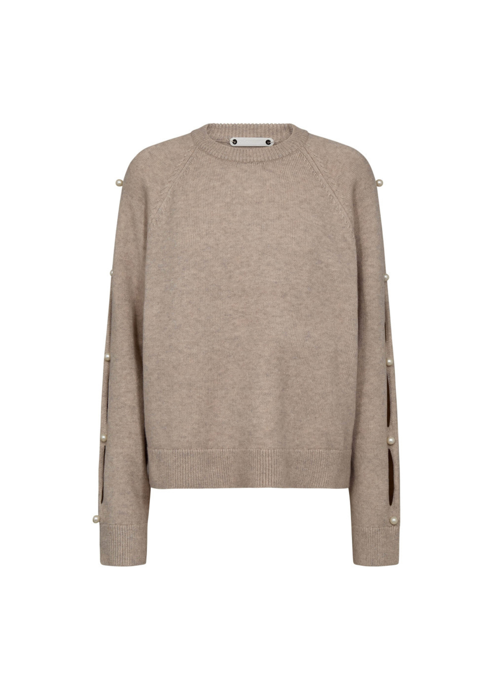 Co Couture Co'Couture, RowanCC Pearl Sleeve Knit, Bone, Size: