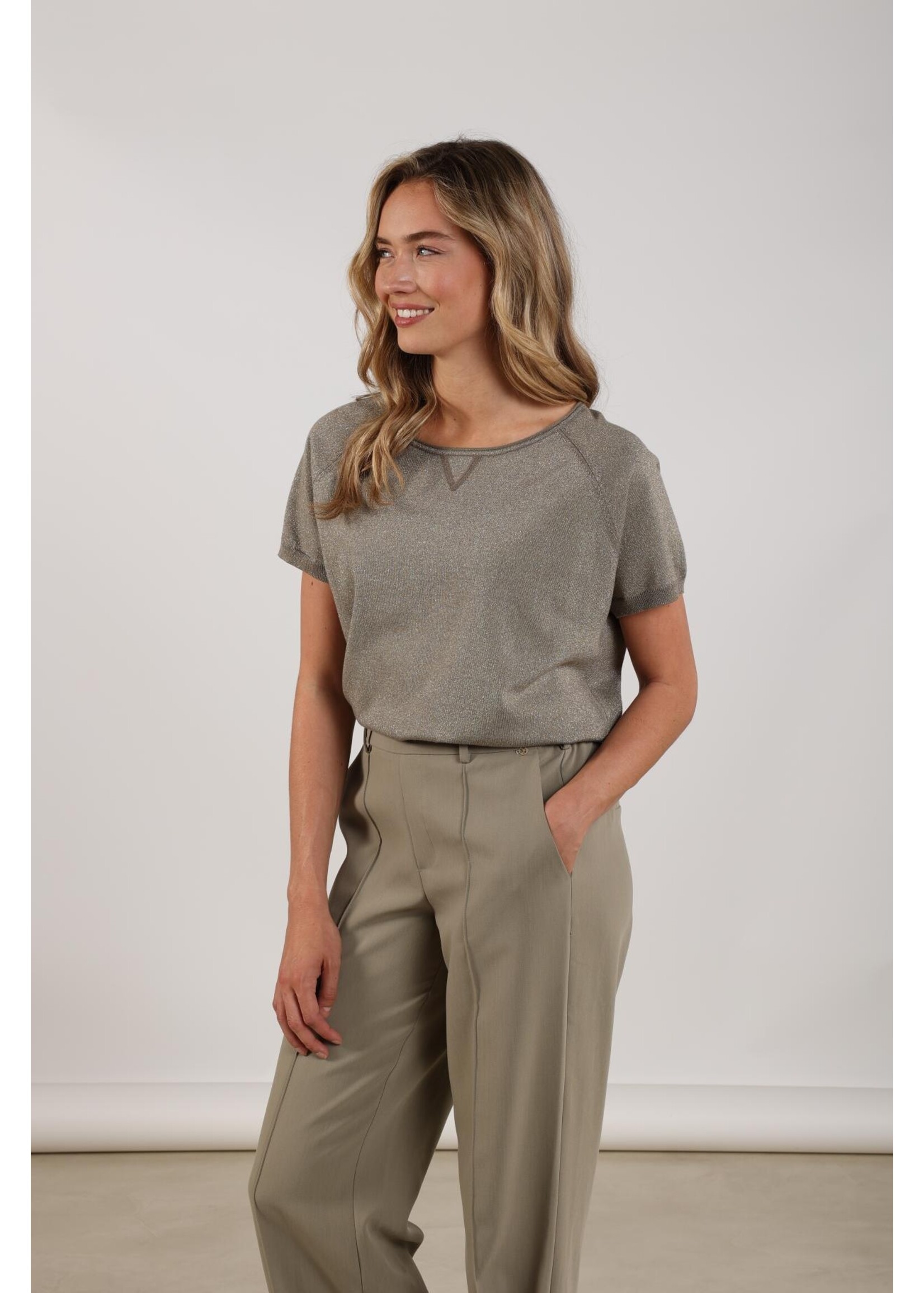 Nukus Nukus, Anita Top Lurex, Army, Size: