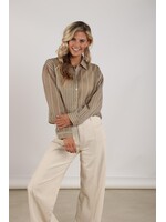 Nukus Nukus, Nelly Blouse Stripe, Army, Size: