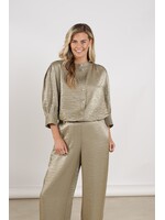 Nukus Nukus, Lilly Blouse Shiny, Army, Size: