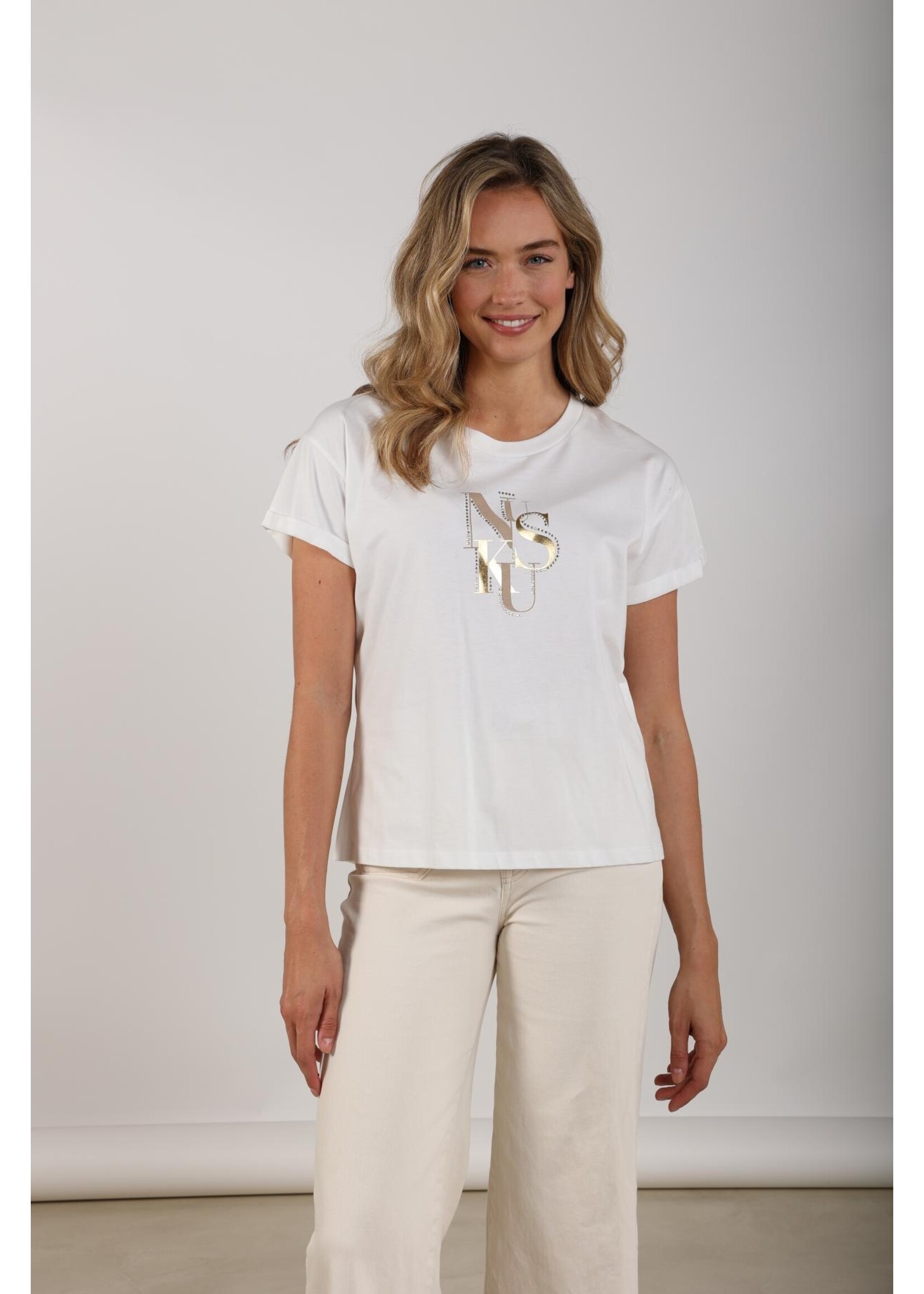 Nukus Nukus, Rowena Shirt, Off white/sand, Size: