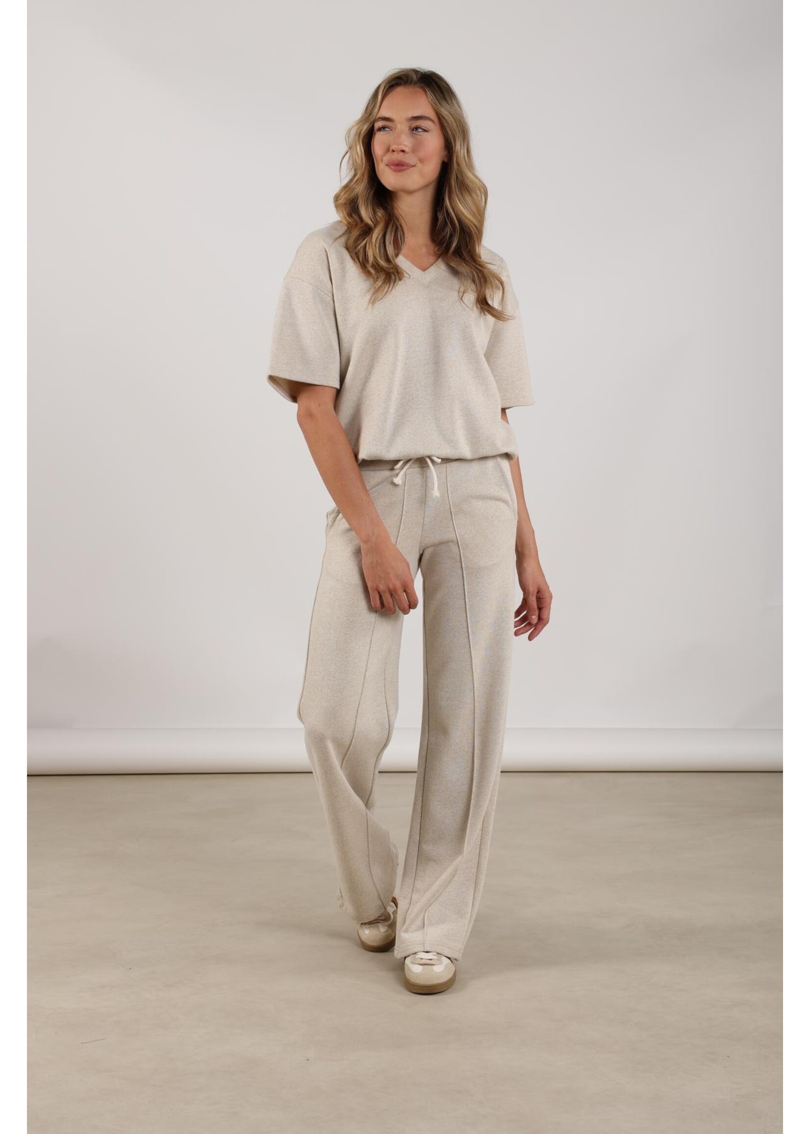 Nukus Nukus, Rachel Pants Lurex , Sand, Size: