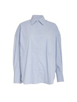 Minus Minus, MSJessa Striped Oversize Shirt, Skyblue stripe, Size: