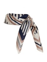Minus Minus, MSSiri Silk Scarf, Sky captain grey,