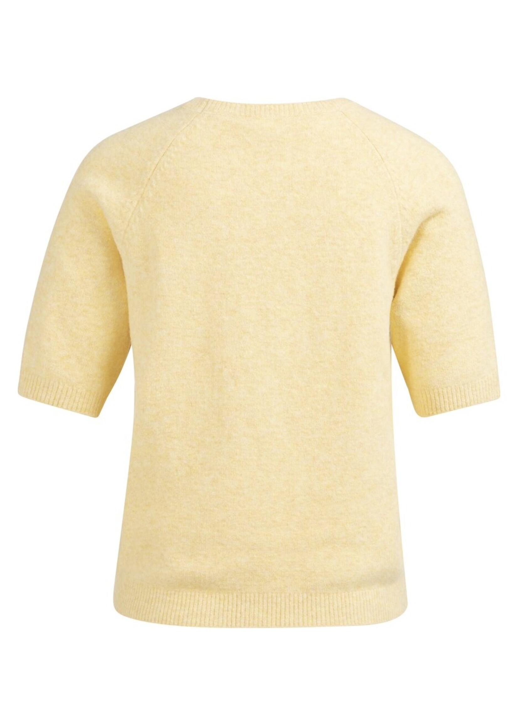 Yaya Yaya, Zachte trui met korte mouwen, Reed yellow melange, Size: