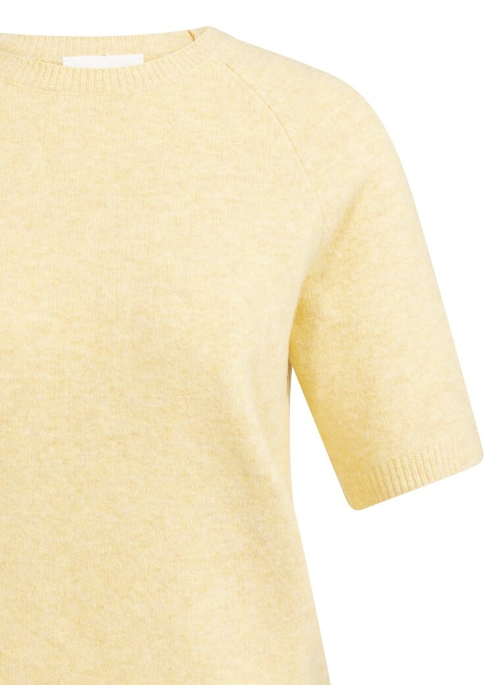 Yaya Yaya, Zachte trui met korte mouwen, Reed yellow melange, Size: