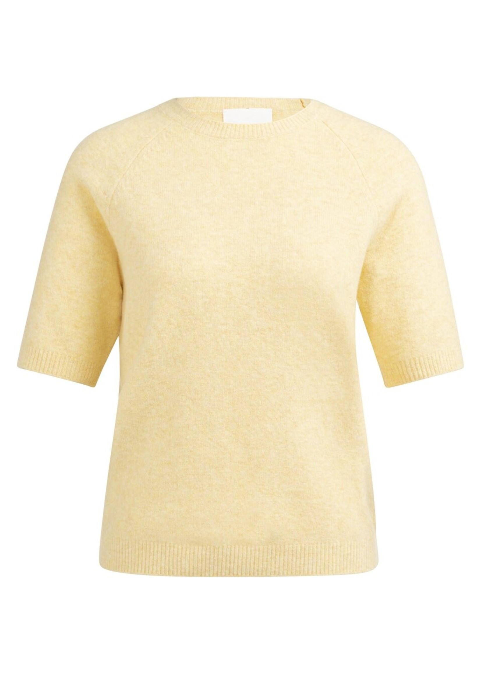 Yaya Yaya, Zachte trui met korte mouwen, Reed yellow melange, Size: