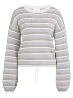 Yaya Yaya, Gestreepte trui met koorddetail in de zoom, Blue dessin, Size: