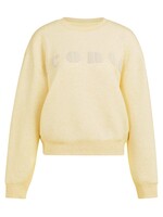 Yaya Yaya, Zachte sweater met artwork 'iconic', Reed yellow melange, Size