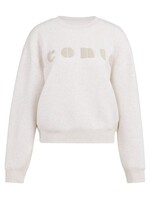 Yaya Yaya, Zachte sweater met artwork 'iconic', Kit beige melange, Size
