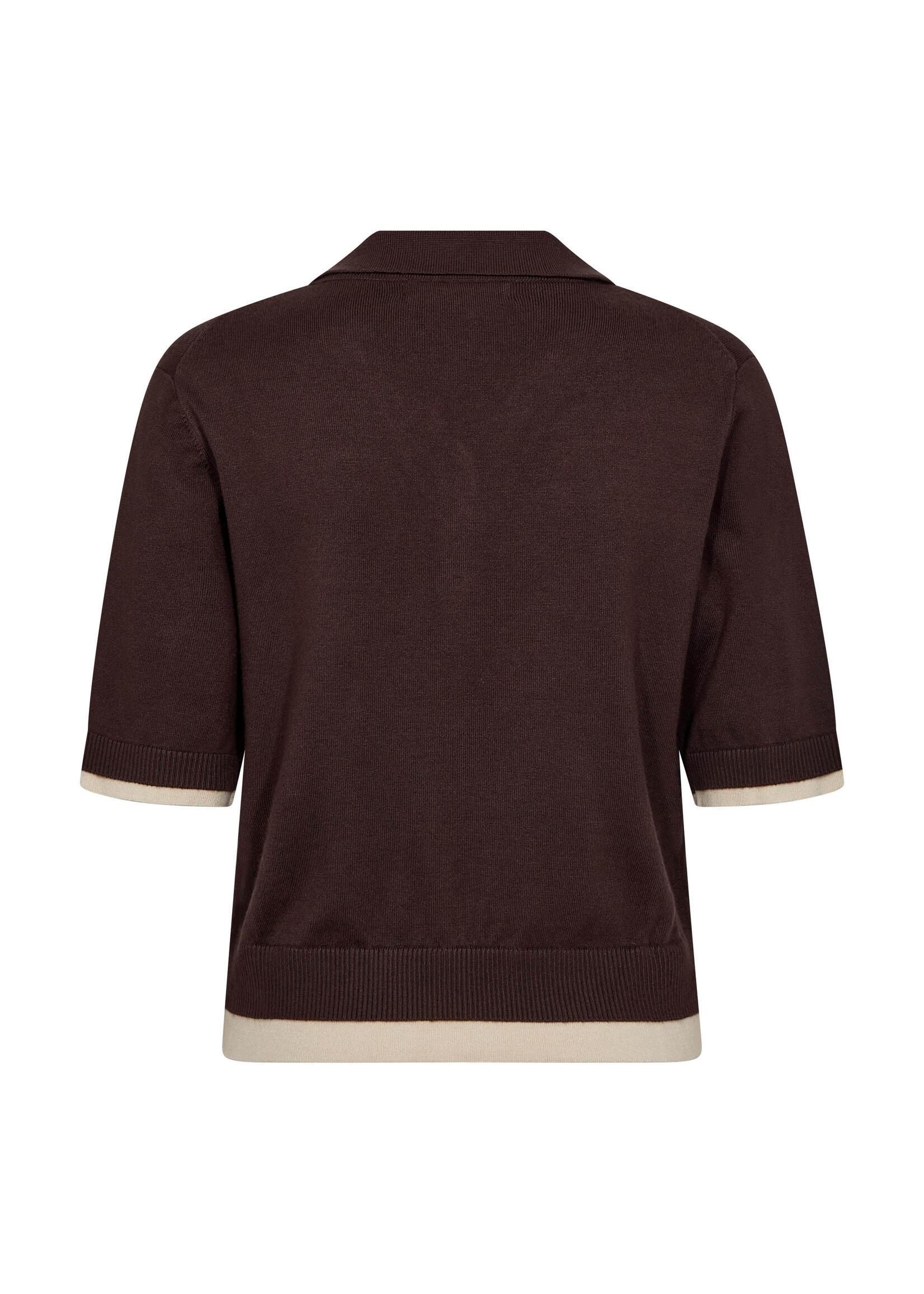 Co Couture Co'Couture, LueCC Crop Cardigan, Dark brown, Size: