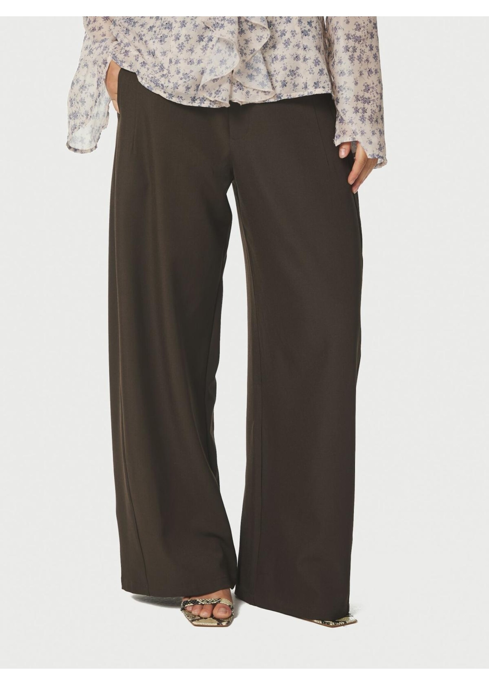 Neo Noir Neo Noir, Essiall Structure Pants, Brown, Size: