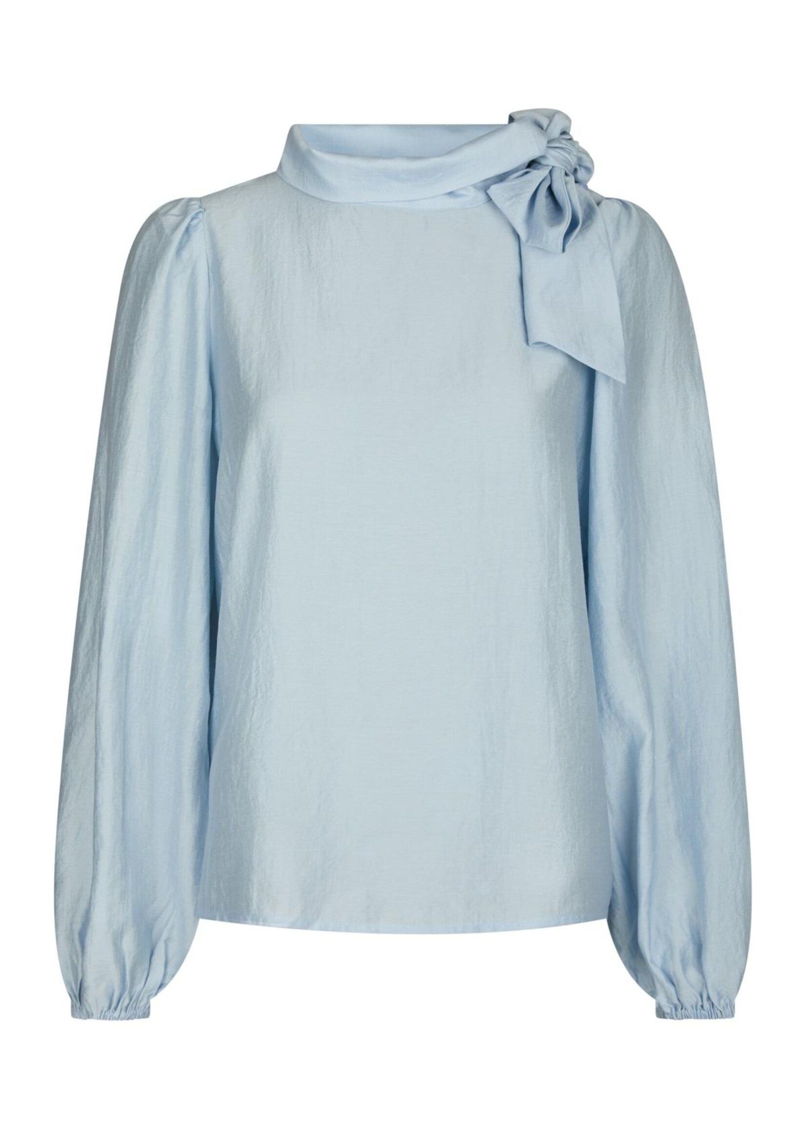 Neo Noir Neo Noir, Selene Crisp Blouse, Light Blue, Size: