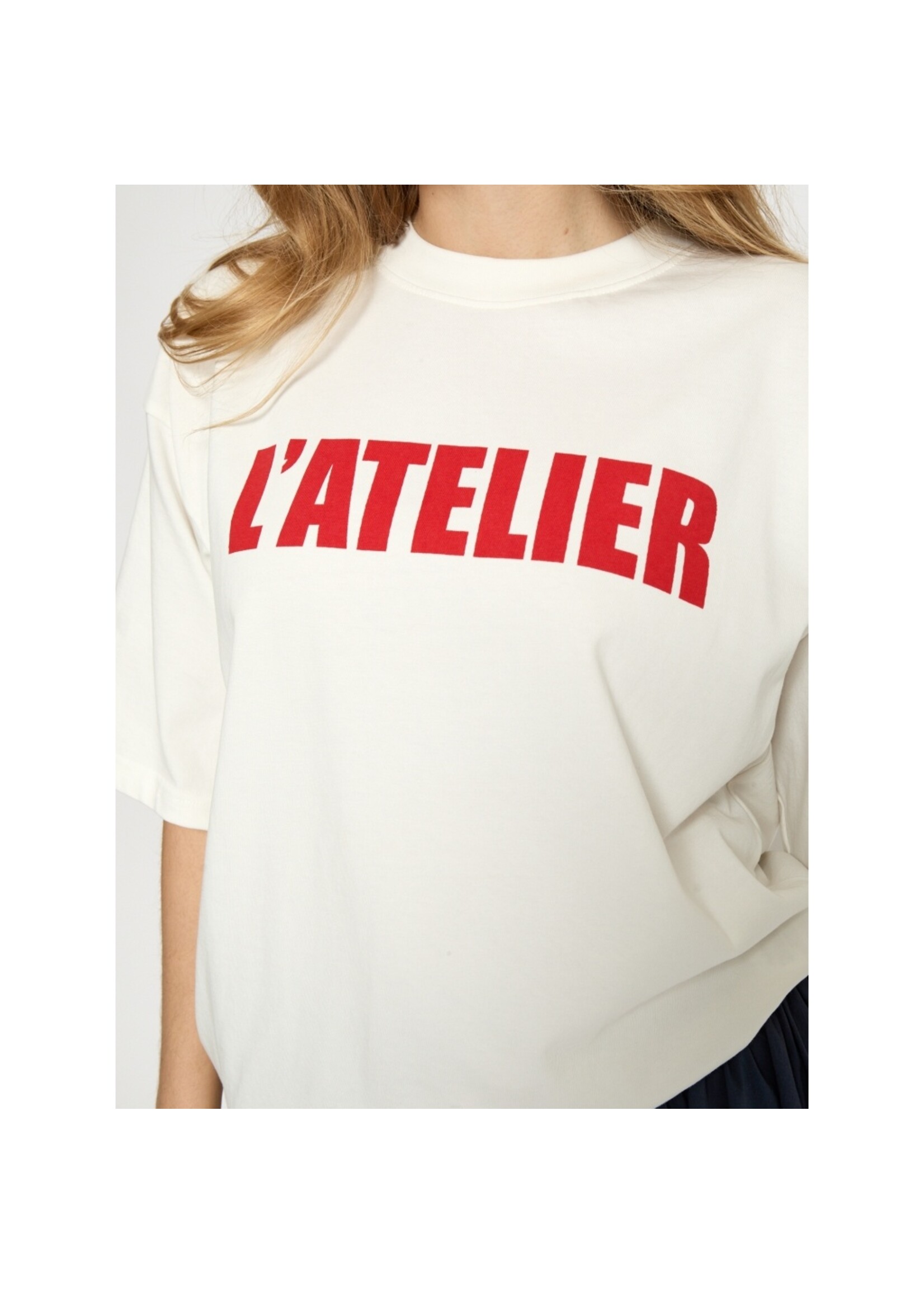 Minus Minus, MSStine T-Shirt, White/red, Size: