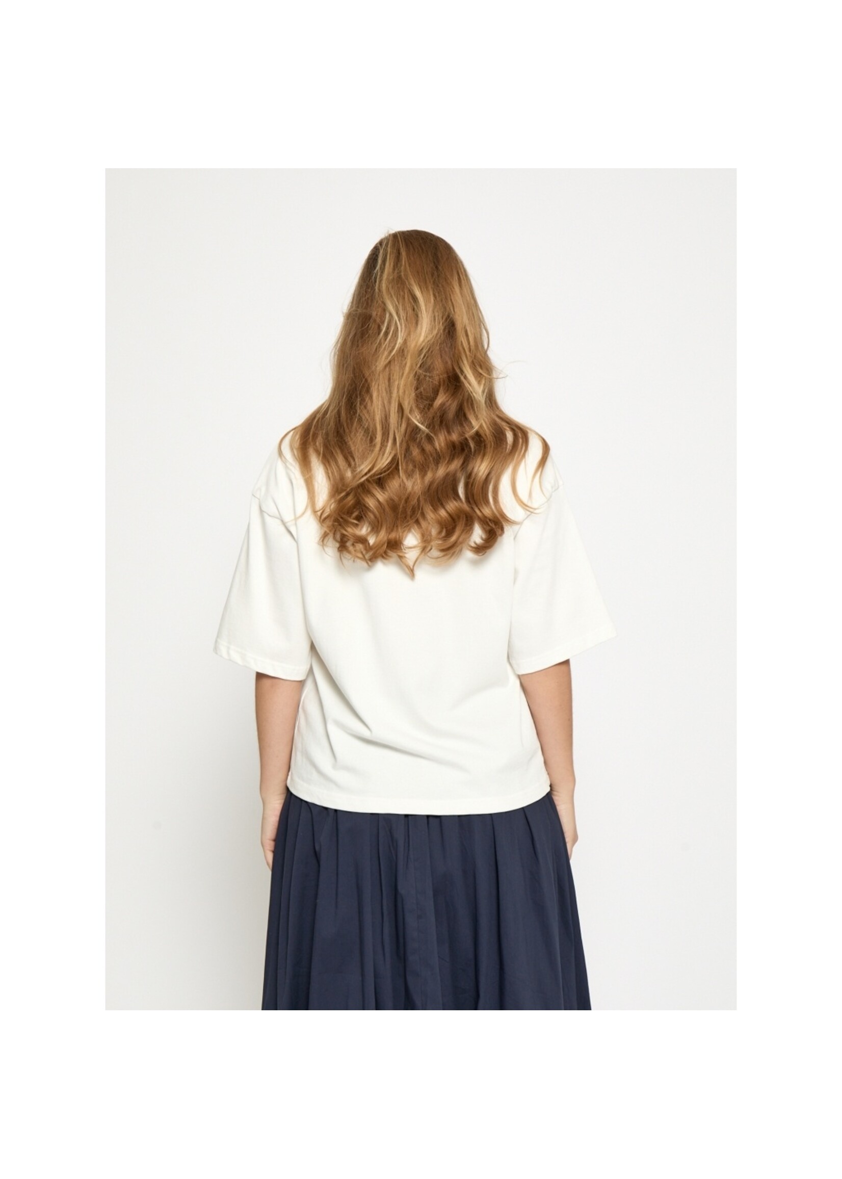 Minus Minus, MSStine T-Shirt, White/red, Size: