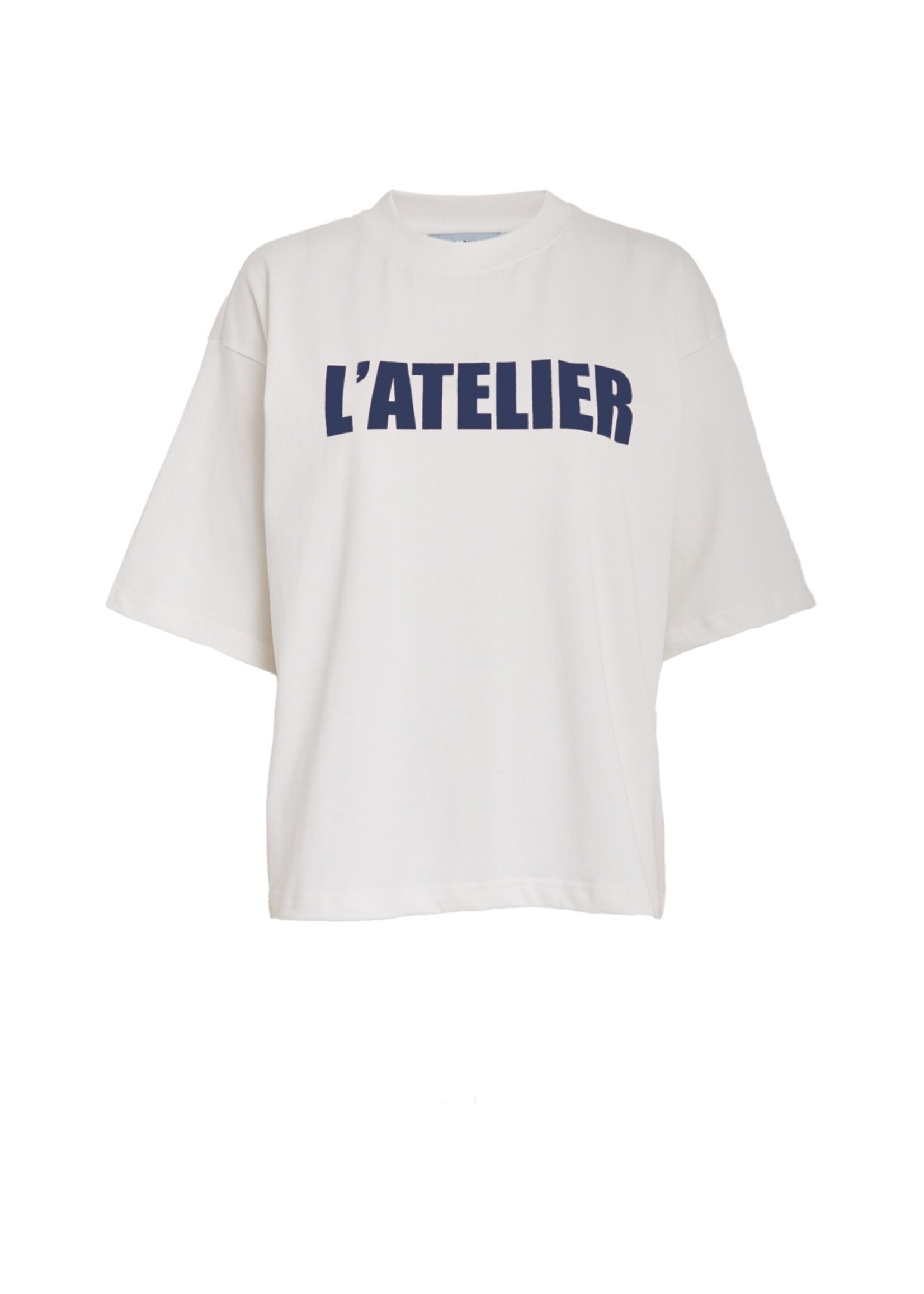 Minus Minus, MSStine T-Shirt, White/Navy, Size: