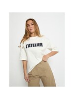 Minus Minus, MSStine T-Shirt, White/Navy, Size: