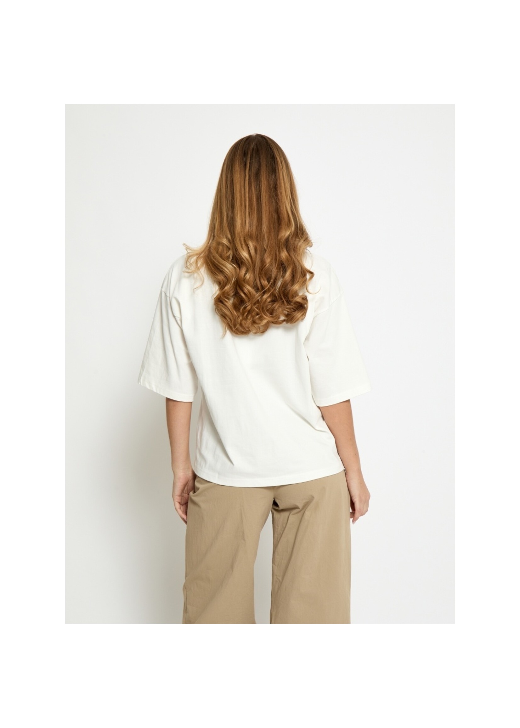 Minus Minus, MSStine T-Shirt, White/Navy, Size: