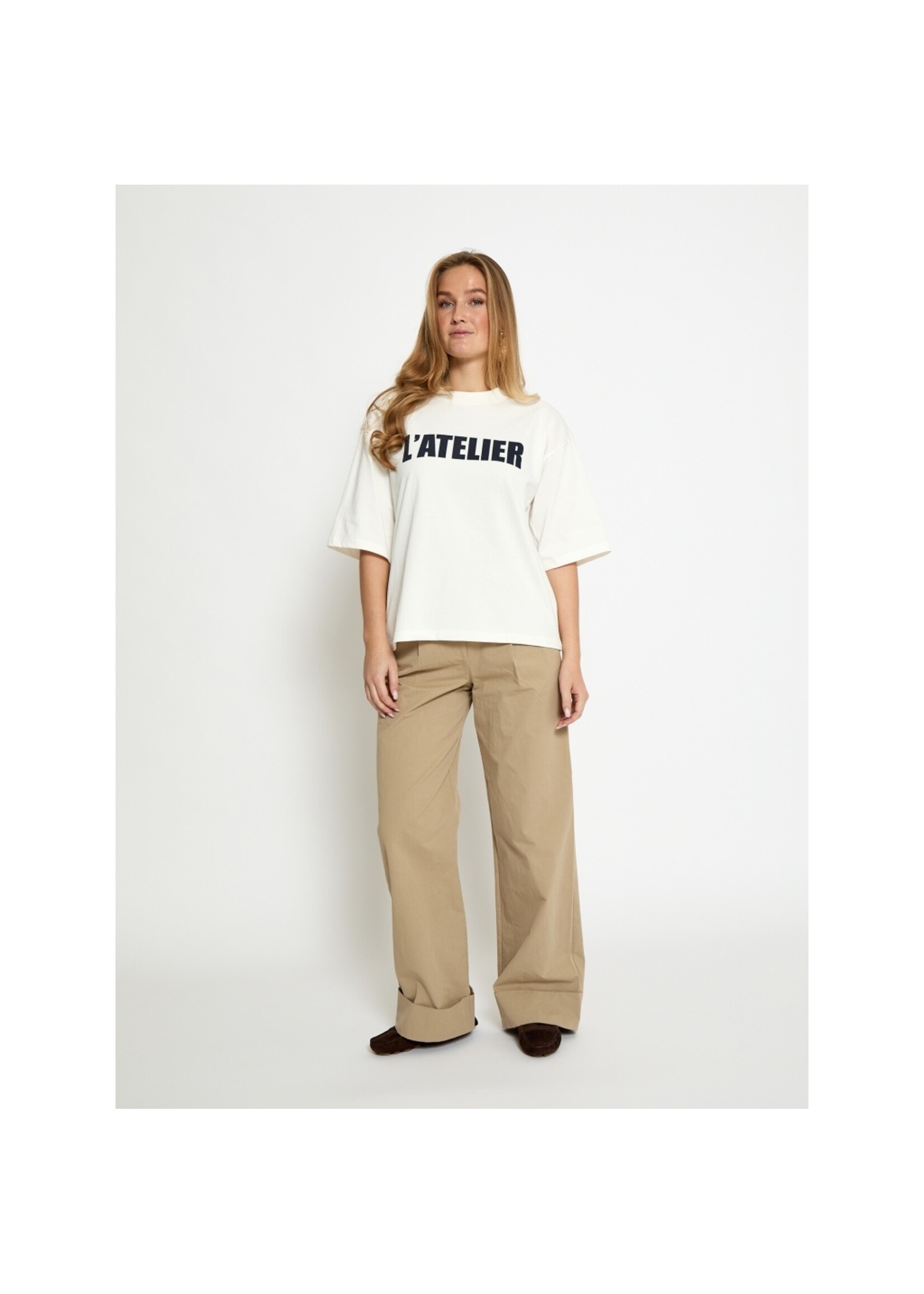 Minus Minus, MSStine T-Shirt, White/Navy, Size: