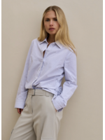 Yaya Yaya, Getailleerde blouse met koordjes aan de zijkant, Iron grey dessin, Size: