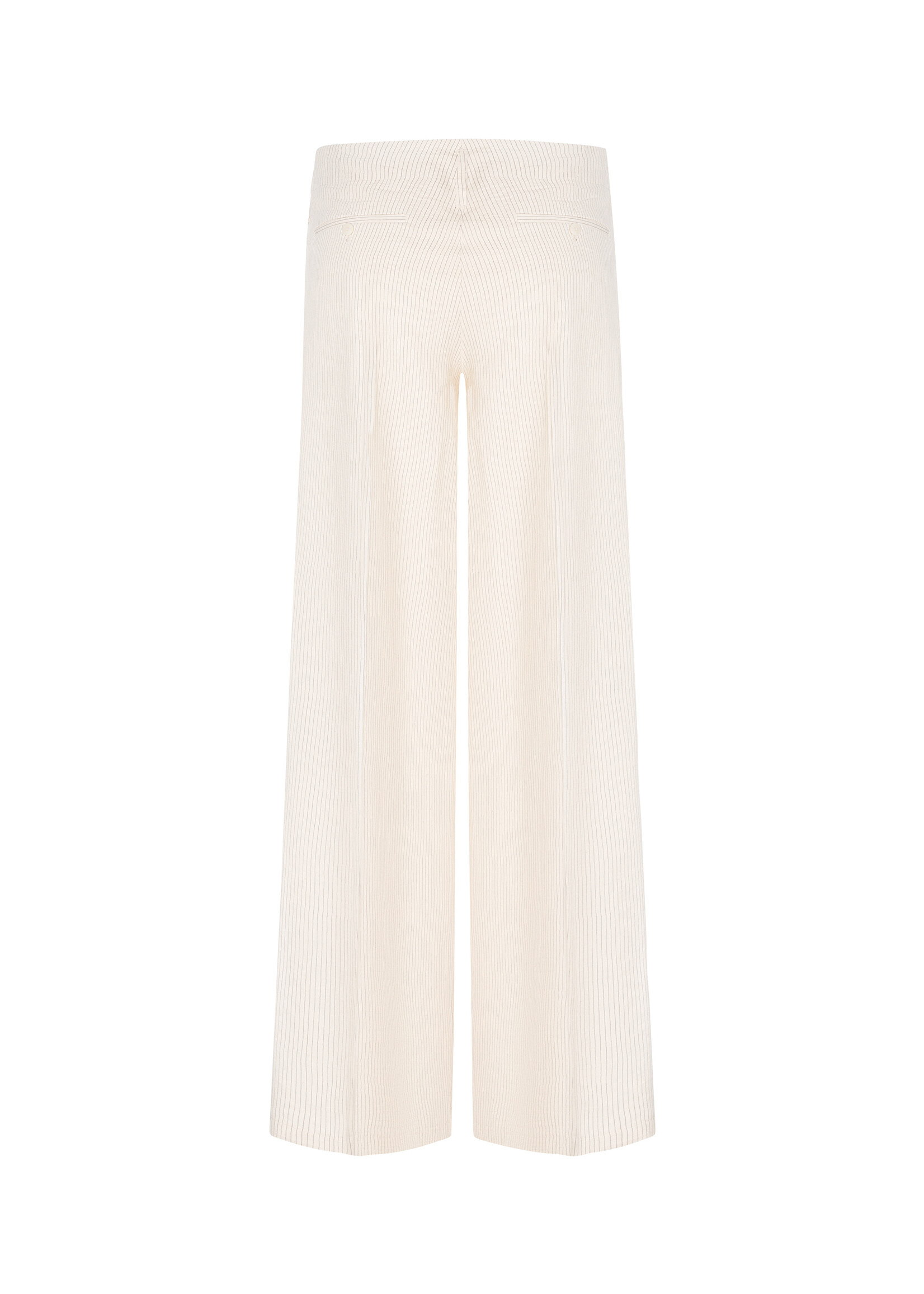 Cambio Cambio, Addison ladies pants long, Cream pinstripe, Size: