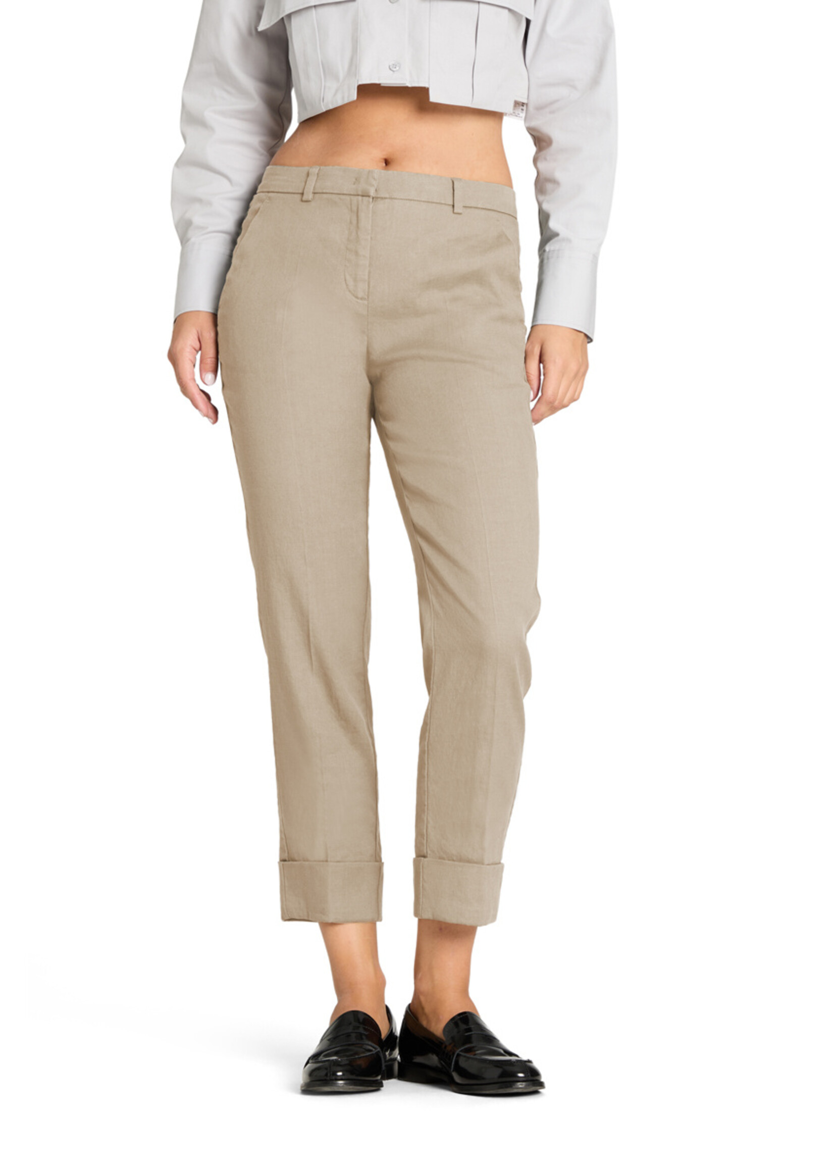 Cambio Cambio, Krystal ladies pants long, biscuit suede, Size: