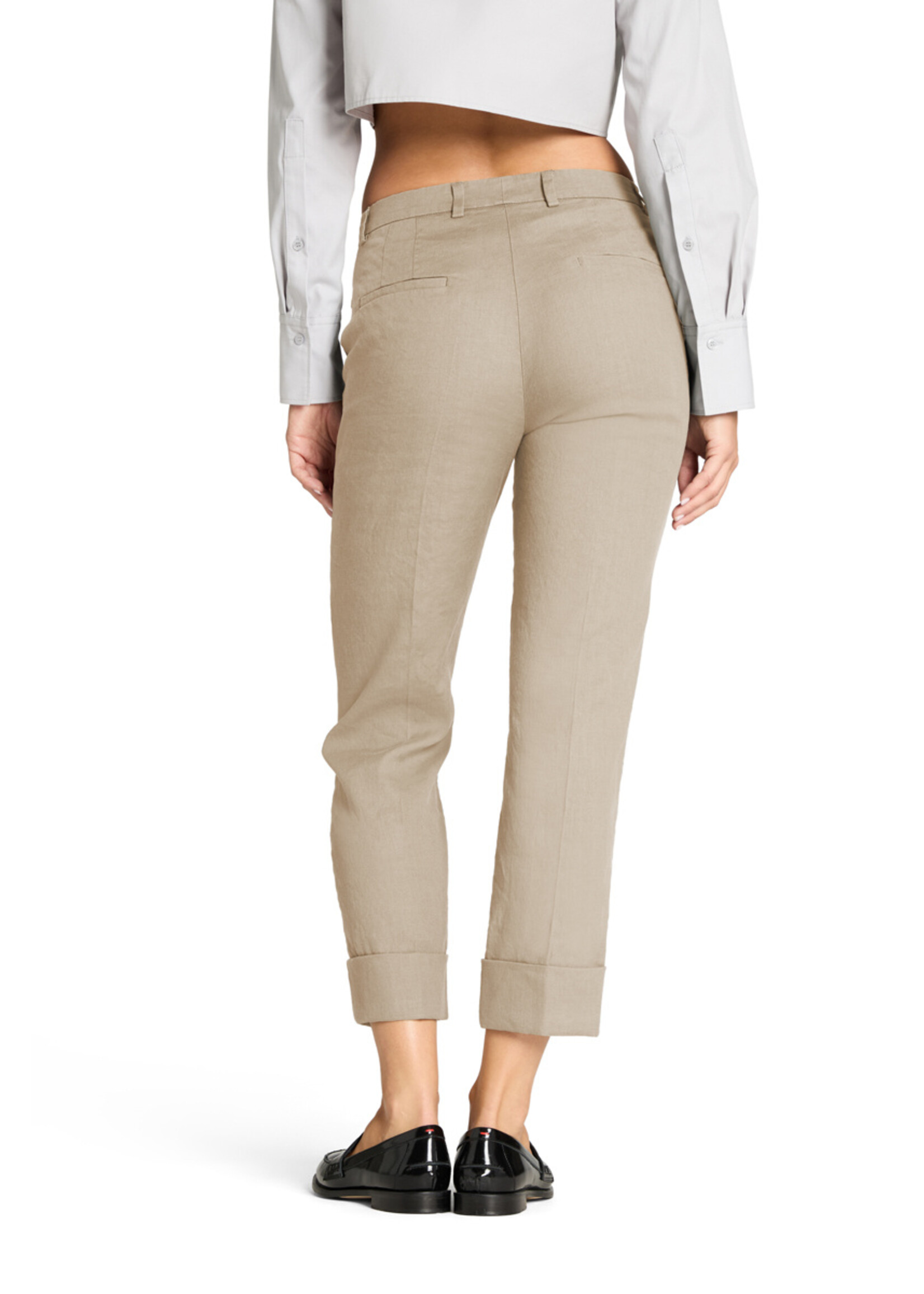 Cambio Cambio, Krystal ladies pants long, biscuit suede, Size: