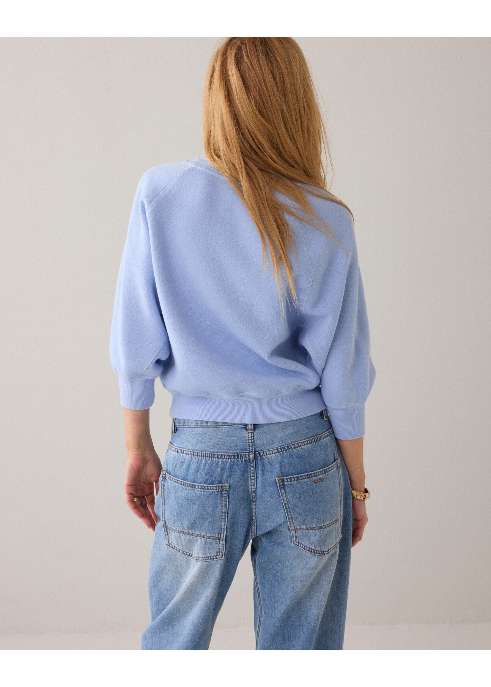 Summum Summum, Jersey Fade-out sweat, Soft blue, Size: