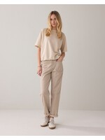 Summum Summum, Top Boxy tee sparkle, Ivory, Size: