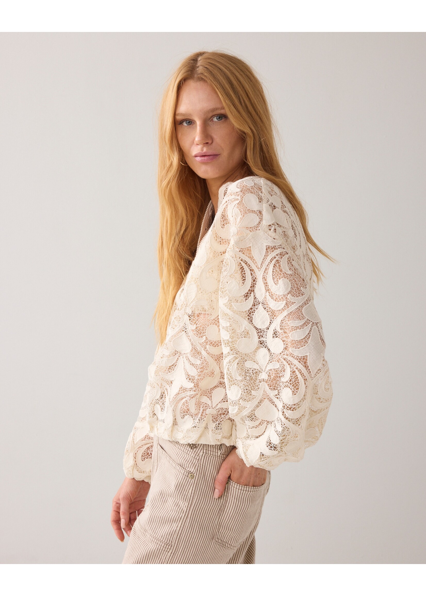 Summum Summum, Jacket Lace, Ivory, Size: