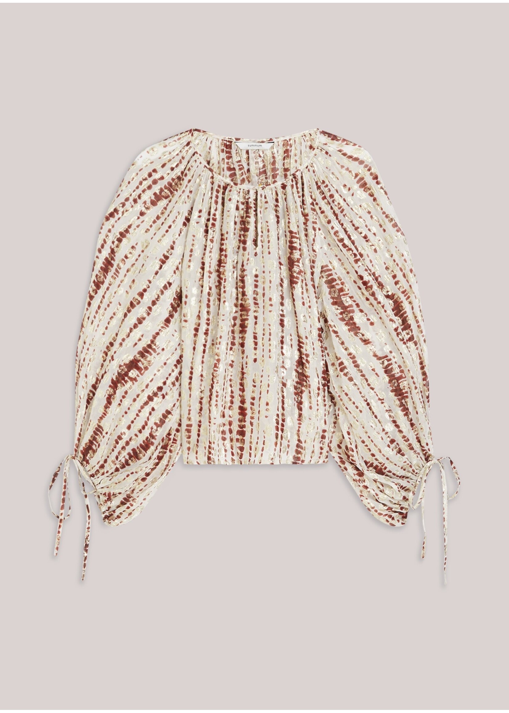 Summum Summum, Top Tiedye georgette, Brick red, Size: