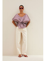 By-Bar By-Bar, lew silver stripe pants, Silver stripe, Size: