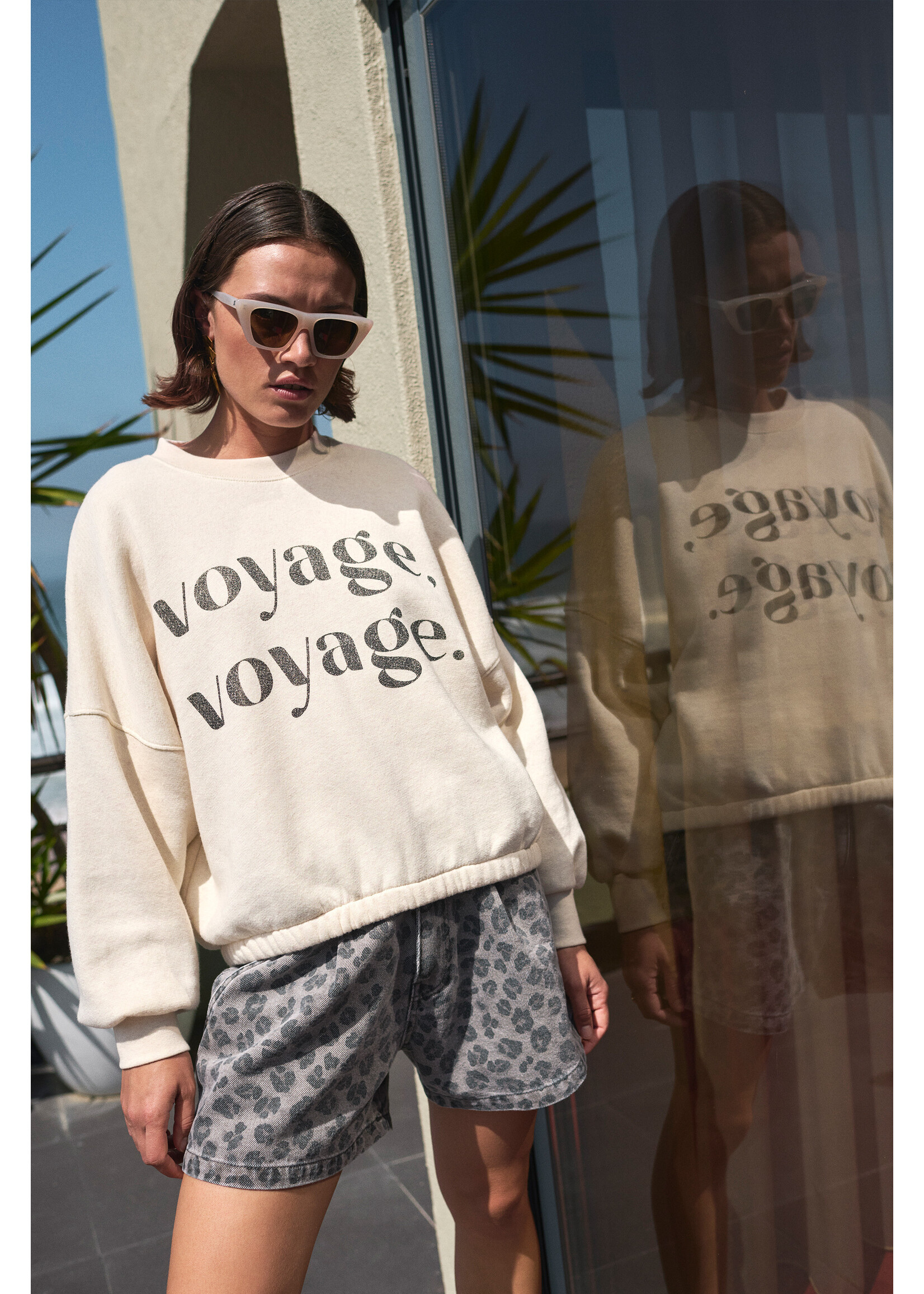 By-Bar By-Bar, malyn voyage sweater, oyster melee, Size: