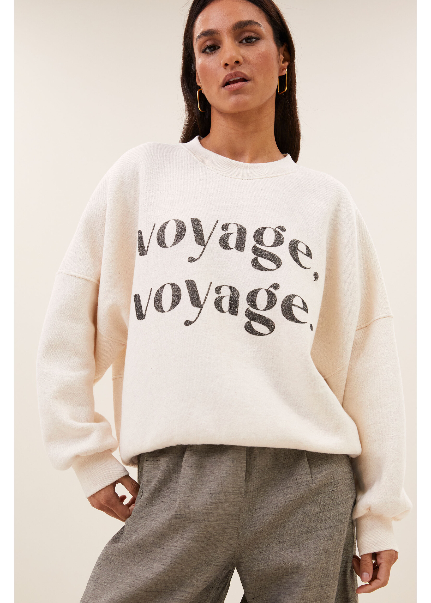 By-Bar By-Bar, malyn voyage sweater, oyster melee, Size: