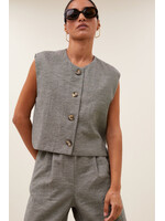 By-Bar By-Bar, nori melange gilet, charcoal melee, Size: