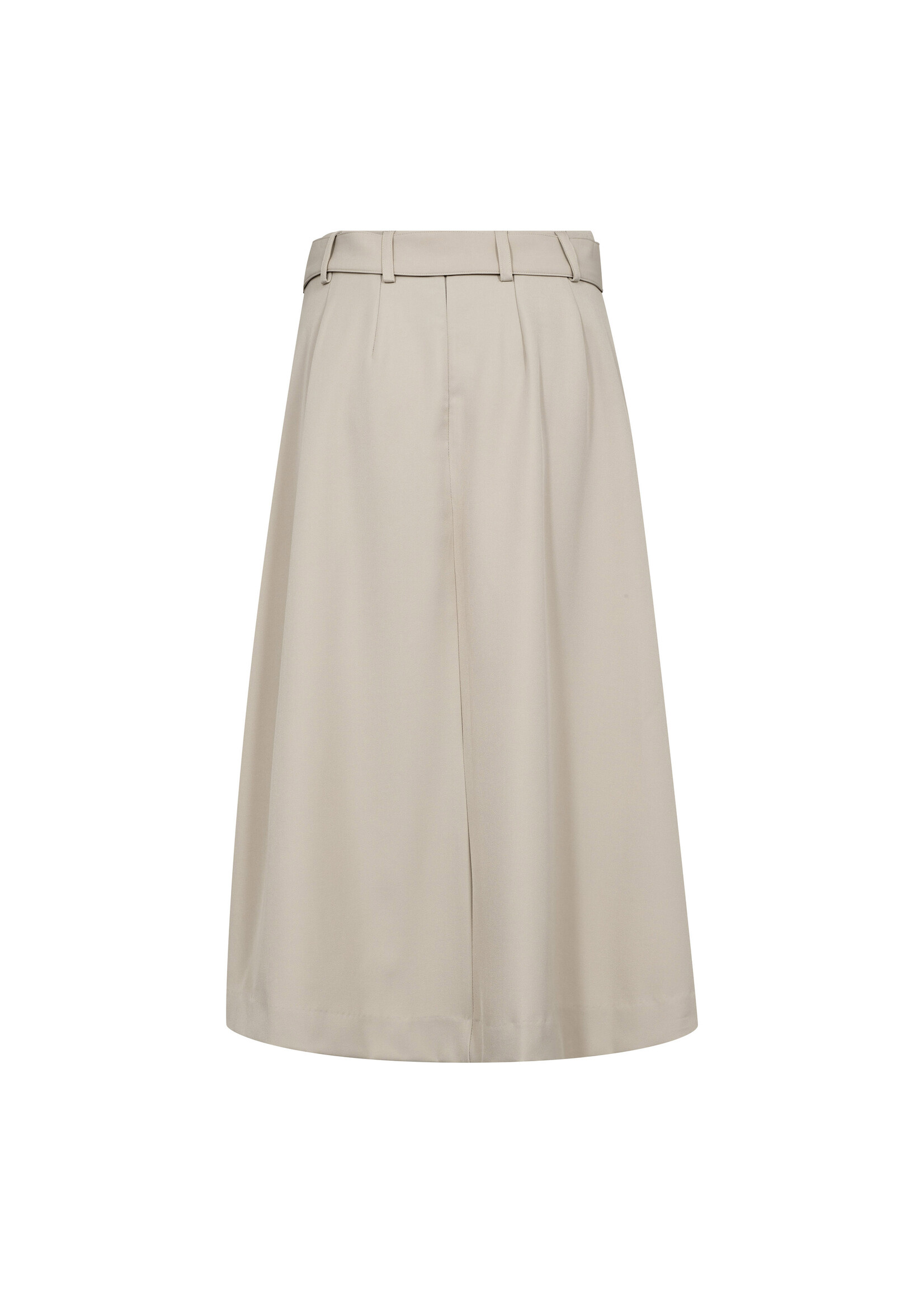 Co Couture Co'Couture, LunaCC Belt Pleat Skirt, Taupe, Size: