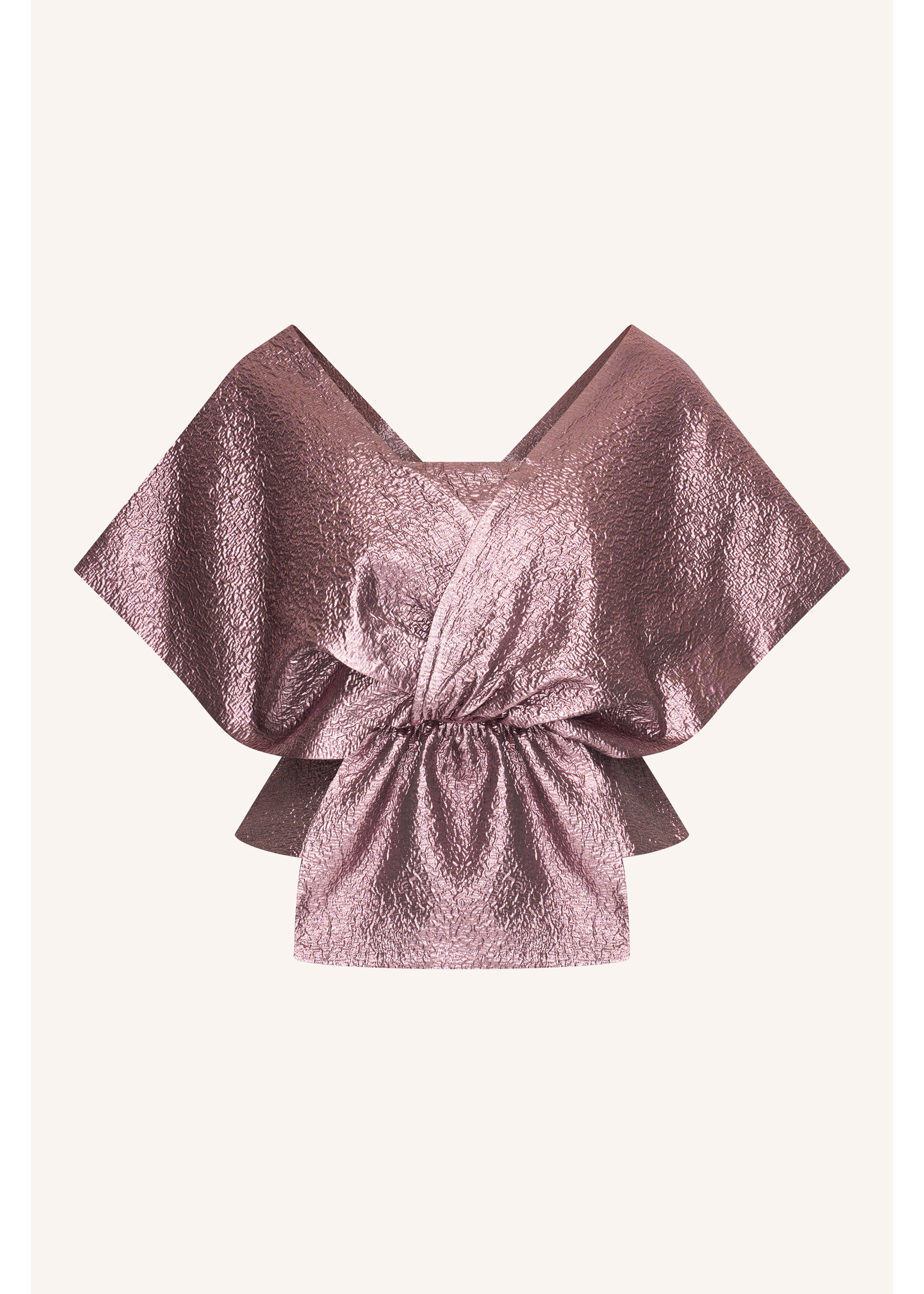 By-Bar By-Bar, simone metallic top, Dusty Lilac, Size:
