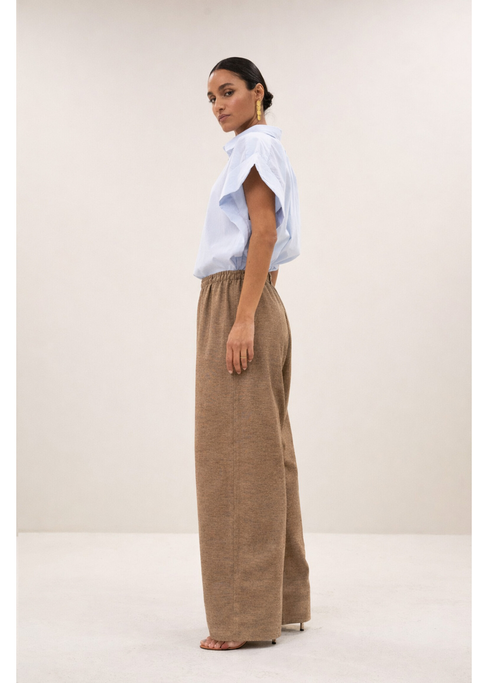 By-Bar By-Bar, pixie chambray blouse, Light blue, Size: