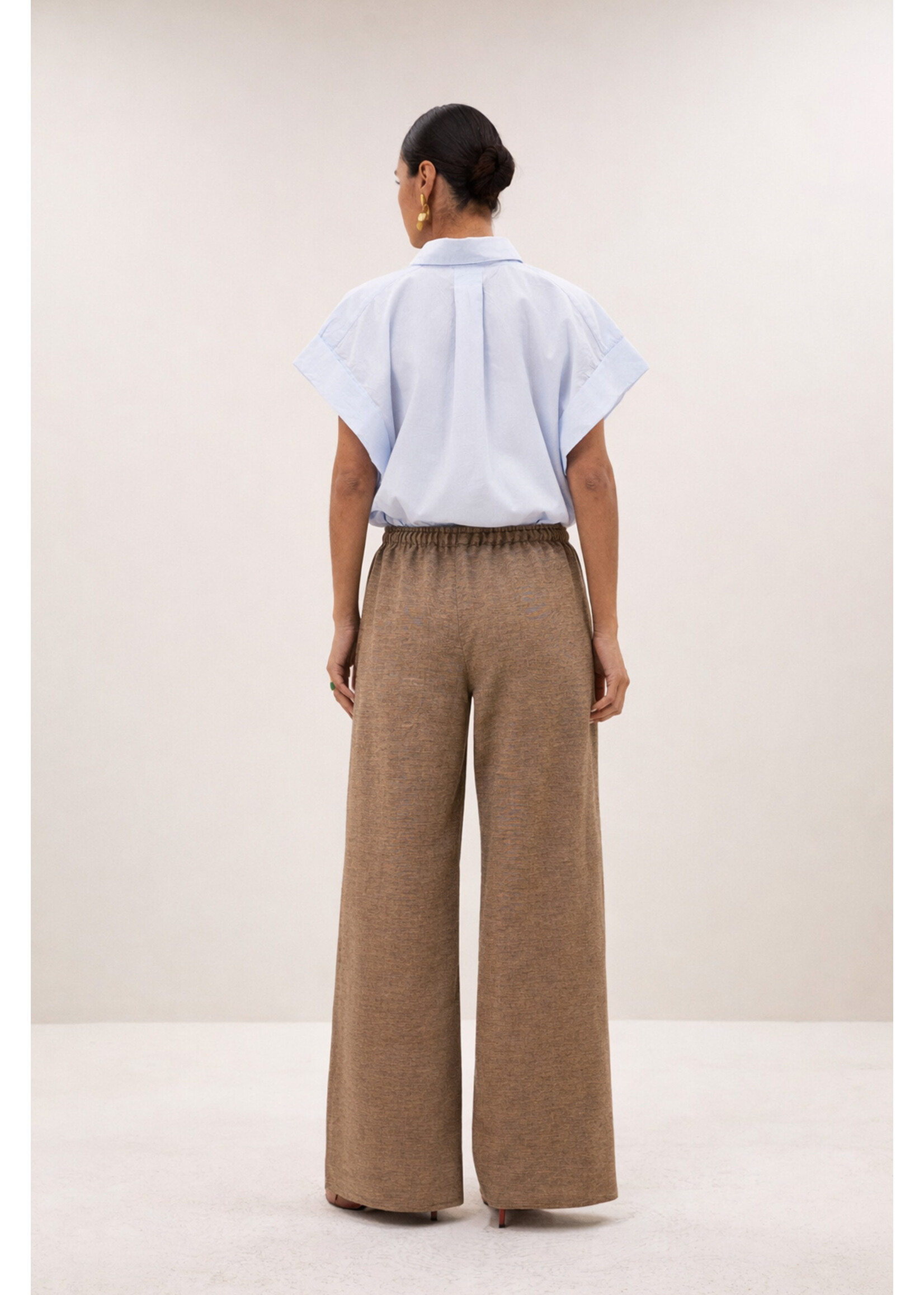 By-Bar By-Bar, pixie chambray blouse, Light blue, Size: