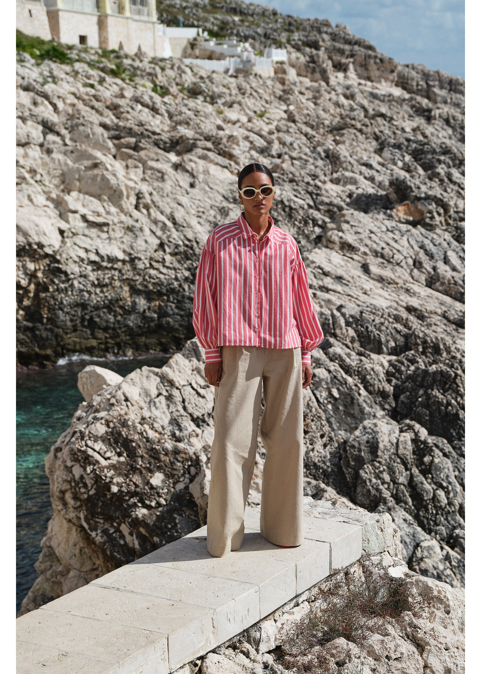 By-Bar By-Bar, benji canvas pants, Dark sand, Size: